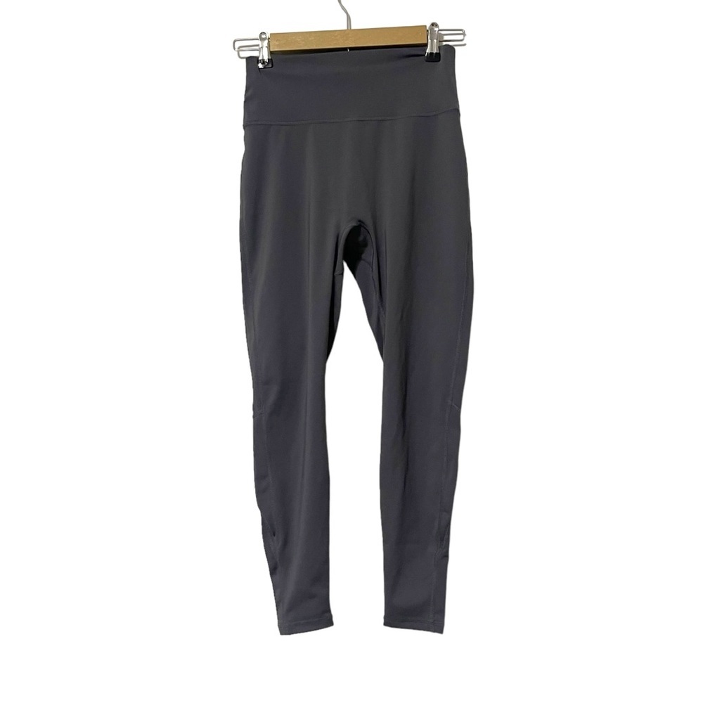 BuffBunny Gray High Rise Skinny Pull On Leggings Size Large